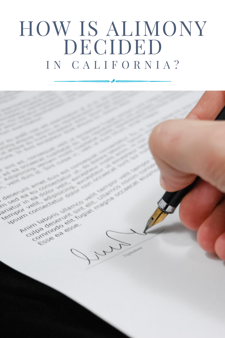 alimony laws in California
